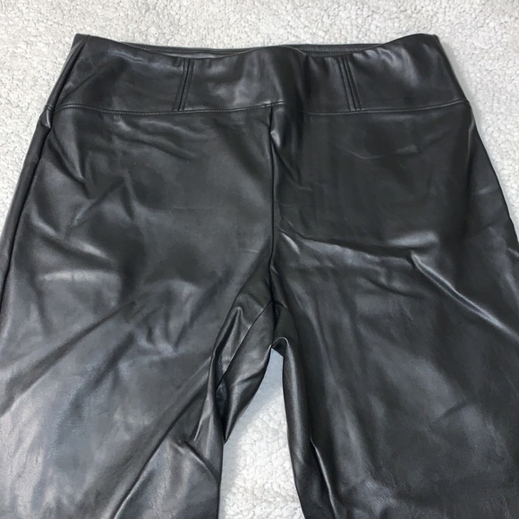 The Limited black faux leather leggings - size 14 - Picture 2 of 2
